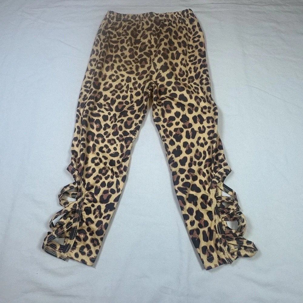 Christmas Cheetah Santa Girls Unique Unbranded Outfit Boutique‎ 4T NEW